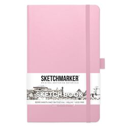 Скетчбук 13*21 см, 140 г/м2, 80 л., розовый Sketchmarker 2315003SM