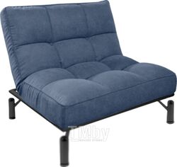 Кресло мягкое Bo-Box Кио (черный муар/Original/бриз 23 синий)