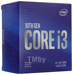 Процессор Intel Core i3-10100F OEM LGA1200 (4 ядра/4.3-3.6 ГГц/6Мб/65W/Без видео)