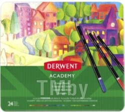 Набор цветных карандашей Derwent Academy Colour / 2301938 (24шт)