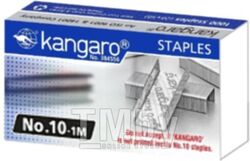 Скобы канцелярские Kangaro №10 1М (1000шт)