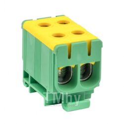 Клемма силовая вводная двойная КСВ 16-50 желто-зеленая EKF plc-kvs2-16-50-y-green