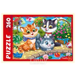 Пазлы 260 элементов Забавные котики №4 Рыжий кот П260-7190