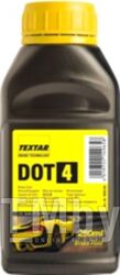 Жидкость тормозная 0,25л - DOT 4, соответствует: FMVSS 116 DOT4, ISO 4925 (Class 4), SAE J 1704 TEXTAR 95002100