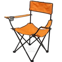 Кресло складное для кемпинга (подлокотники, подстаканник, сиденье 40х40см,каркас-стальная труба, сумка для хранения, макс. нагрузка 120кг.) ISMA ISMA-DW-2009H