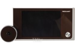 Видеоглазок дверной DV-114 с цветным LCD-дисплеем 3.5", широкий угол обзора 120 REXANT 45-1114