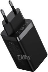 Сетевое зарядное устройство Baseus GaN5 Pro Fast Charger 2C+U 65W EU Black(Include: Baseus Xiaobai series fast charging Cable Type-C to Type-C 100W 1m Black) (CCGP120201)