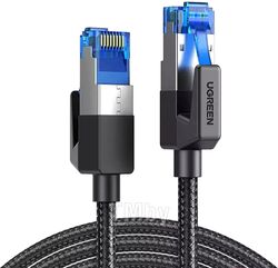 Кабель UGREEN Cat8 F/FTP Pure Copper Ethernet Cable Round Braided OD5.5mm 1m NW153 (Black) 80429