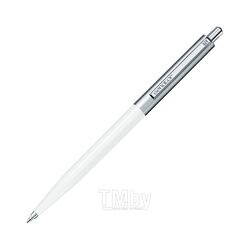 Ручка шарик/автомат "Point metal" 1,0 мм, пласт./метал., белый/серебристый, стерж. синий SENATOR 2866-WH/104105