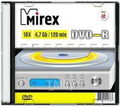 DVD-R 4.7Gb 16x Mirex Brand slim UL130003A1S