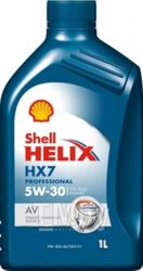 Моторное масло Shell Helix HX7 5W30 Professional AV (1л)