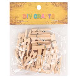 Прищепки декоративные деревянные 3.5см Darvish DV-H-1717