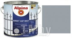 Эмаль по металлу Alpina Direkt auf Rost RAL7040 Серый (2,925 кг) 2,5 л