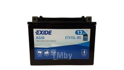 Аккумулятор для мототехники EXIDE AGM 12 V 13 AH 230 A ETN 0 B0 175x90x130mm 4.7kg ETX15L-BS