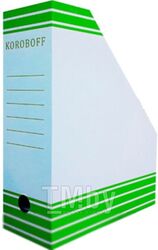 Коробка архивная Koroboff 324х100х252 (белый/зеленая печать)