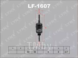 Фильтр топливный FORD Fiesta V 1.25-1.6 02>, Fusion 1.25-1.6 02>, MAZDA 2 1.25-1.6 03> LYNXauto LF-1607
