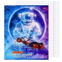 Тетрадь 48л кл. "Бескрайний космос-2" обложка цветная мелованная Проф-Пресс 48-6079