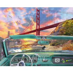 Алмазная живопись 40*50см "Golden Gate Bridge" Darvish DV-9565-51