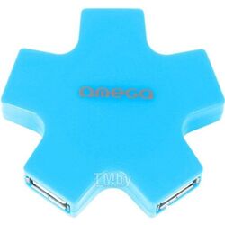 Разветвитель USB 2.0 OMEGA 4*USB голубой [OUH24SBL]
