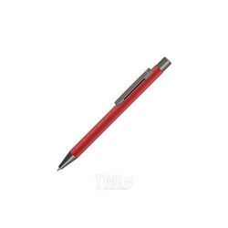 Ручка шарик/автомат "Straight Gum CP" 1,0 мм, метал., софт., красный/антрацит, стерж. синий UMA 0-9450 GUM 58-1807_CP