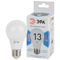 Лампа светодиодная LED A-60, груша, 13Вт, нейтр, E27 Эра LED A60-13W-840-E27