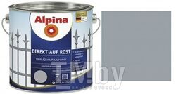 Эмаль по металлу Alpina Direkt auf Rost RAL7040 Серый (0,878 кг) 750 мл