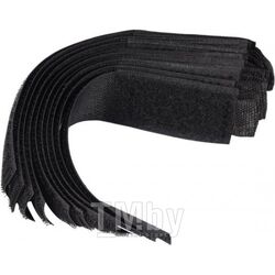 Лента тканая Velcro для стяжки кабеля на липучке 150мм, 10шт (черная) Vorel 73850