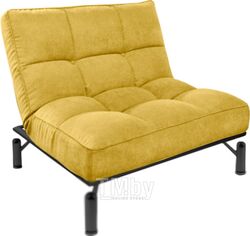 Кресло мягкое Bo-Box Кио (черный муар/Original/нью-йорк Mustard)