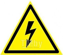 Наклейка знак электробезопасности <Опасность поражения электротоком> 50х50х50 мм REXANT (1шт-1 наклейка.На листе 10шт)