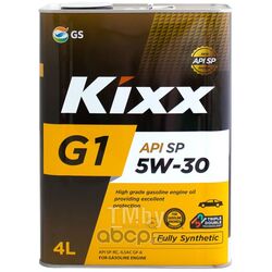 Моторное масло Kixx G1 SP 5W30 4L (API: SP-RC ILSAC GF-6A Fully Synthetic) L215344TE1