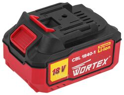Аккумулятор WORTEX CBL 1840-1 18.0 В, 4.0 А*ч, Li-Ion ALL1 (18.0 В, 4.0 А*ч, индикатор заряда)