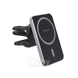 Автомобильный магнитный держатель Deppa Mage Safe Qi для iPhone 55185 (черный)