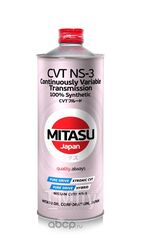 Масло трансмисионное CVT FLUID NS-3 ОЕМ Nissan CVT Fluid NS-3 ЗЕЛЁНАЯ 100% Synthetic MITASU 1L