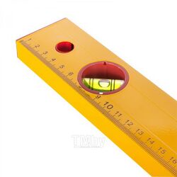 Уровень алюминиевый "Yellow", коробчатый корпус, 3 акриловых глазка, линейка, 1000мм Remocolor 17-0-010