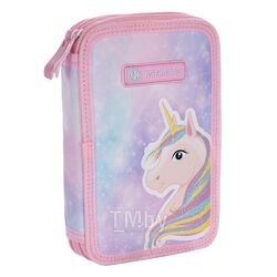 Пенал на 2 отд."Fairy unicorn" полиэстер, розовый Astra 503022049