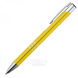 Ручка шарик/автомат "Ascot" 0,7 мм, метал., желтый/серебристый, стерж. синий Easy Gifts 333908