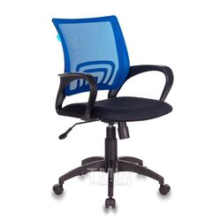 Кресло для персонала Бюрократ CH-695N сетчатая ткань, синий/черный, крестов. пластик