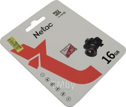 Карта памяти MicroSDHC 16GB U1/C10 Netac P500 ECO