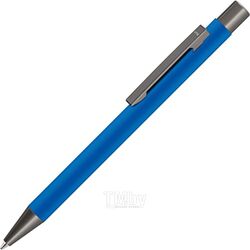 Ручка шарик/автомат "Straight Gum CP" 1,0 мм, метал., софт., синий/антрацит, стерж. синий UMA 0-9450 GUM 58-7685_CP
