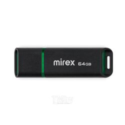 USB-флеш-накопитель 64GB USB 2.0 FlashDrive SPACER BLACK Mirex 13600-FMUSBK64
