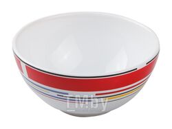 Салатник керамический PERFECTO LINEA Самсун 123 мм, круглый, красная полоска