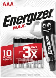 Комплект батареек Energizer Max LR03/AAA BP8 / E300112103