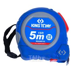 Рулетка измерительная KING TONY 5 м, магнитный крюк 79094-05C1