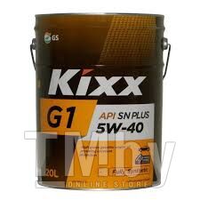 Моторное масло Kixx G1 SN PLUS 5W40 20L (API: SN PLUS Fully Synthetic) L2102P20E1