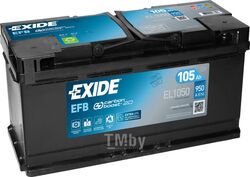 Аккумулятор Start-Stop EFB 105Ah 950A (R+) 392x175x190 mm EXIDE EL1050