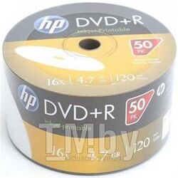 DVD+R 4.7Gb 16x HP Printable 50 шт. в пленке 69304