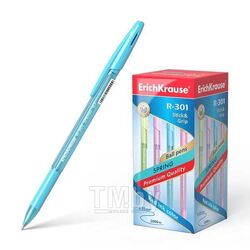 Ручка шариковая "R-301 SPRING Stick and Grip" синяя Erich Krause 39532