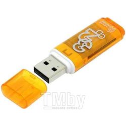 Карта памяти USB (флэш-накопитель) 32Gb Glossy series Orange USB 2.0 Flash Drive с колпачком SmartBuy SB32GBGS-Or