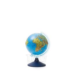 Глобус D=21см с физической картой Земли Классик Евро Рельефный, голуб.подставка ГЛОБУСНЫЙ МИР Ке022100500