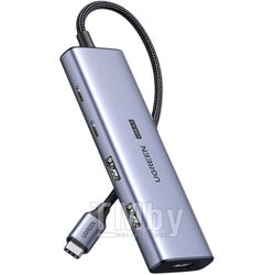 Док-станция UGREEN USB-C To HDMI (8K@60Hz) + 2*USB-C (3.2) + 2*USB-A (3.2) Converter without PD CM500 (90376)